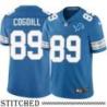 Detroit Lions #89 Gail Cogdill Blue Home Jersey