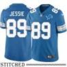 Detroit Lions #89 Ron Jessie Blue Home Jersey