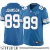 Detroit Lions #89 Jimmie Johnson Blue Home Jersey
