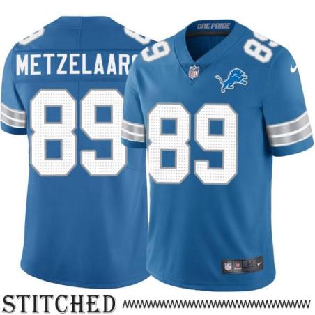 Detroit Lions #89 Pete Metzelaars Blue Home Jersey