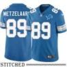 Detroit Lions #89 Pete Metzelaars Blue Home Jersey
