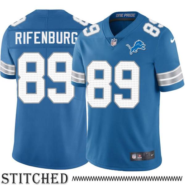 Detroit Lions #89 Dick Rifenburg Blue Home Jersey