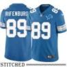 Detroit Lions #89 Dick Rifenburg Blue Home Jersey