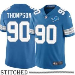 Detroit Lions #90 Robert Thompson Blue Home Jersey