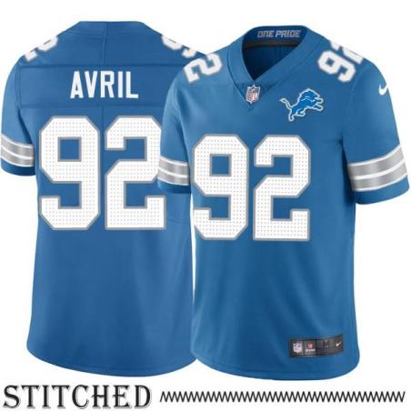 Detroit Lions #92 Cliff Avril Blue Home Jersey
