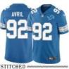 Detroit Lions #92 Cliff Avril Blue Home Jersey