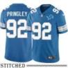 Detroit Lions #92 Mike Pringley Blue Home Jersey