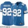 Detroit Lions #92 Shaun Rogers Blue Home Jersey