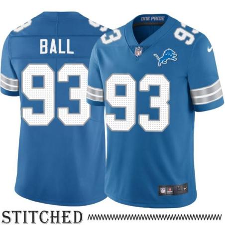 Detroit Lions #93 Jerry Ball Blue Home Jersey