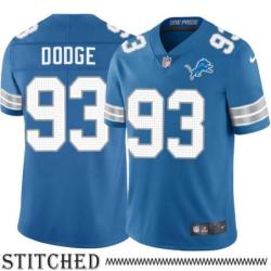 Detroit Lions #93 Kirk Dodge Blue Home Jersey