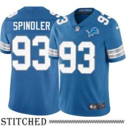 Detroit Lions #93 Marc Spindler Blue Home Jersey