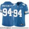 Detroit Lions #94 Kelvin Pritchett Blue Home Jersey