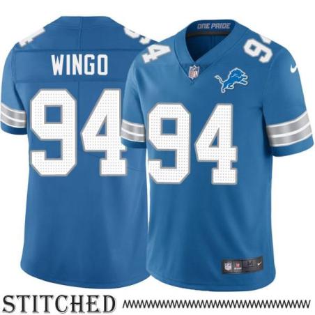 Detroit Lions #94 Mekhi Wingo Blue Home Jersey