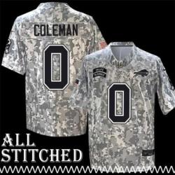 Keon Coleman Jersey Buffalo Bills #0 2024 Salute to Service Camo