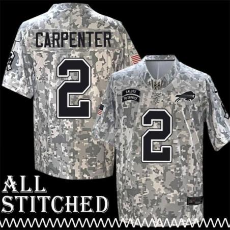 Dan Carpenter Jersey Buffalo Bills #2 2024 Salute to Service Camo