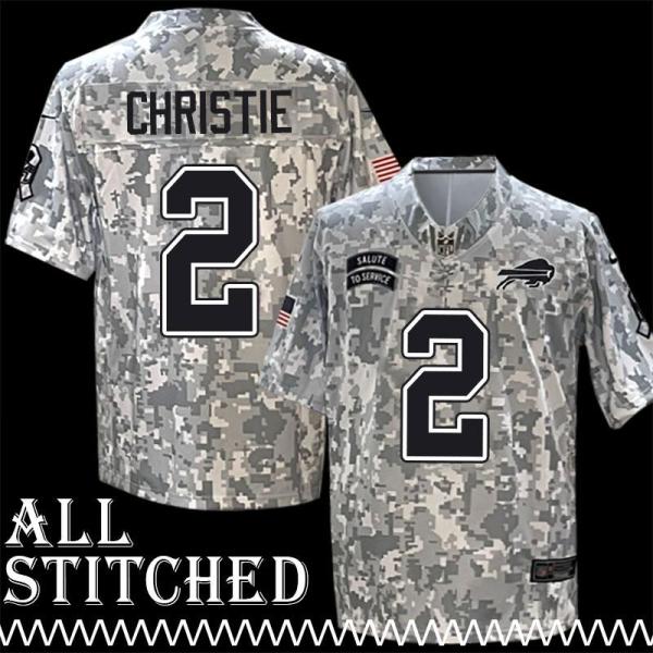 Steve Christie Jersey Buffalo Bills #2 2024 Salute to Service Camo