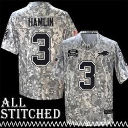 Damar Hamlin Jersey Buffalo Bills #3 2024 Salute to Service Camo
