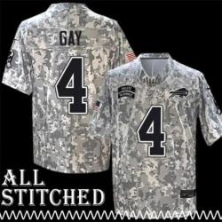 Jordan Gay Jersey Buffalo Bills #4 2024 Salute to Service Camo