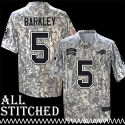 Matt Barkley Jersey Buffalo Bills #5 2024 Salute to Service Camo