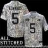 Trent Edwards Jersey Buffalo Bills #5 2024 Salute to Service Camo