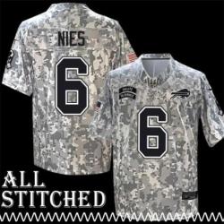 John Nies Jersey Buffalo Bills #6 2024 Salute to Service Camo