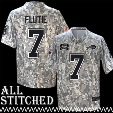 Doug Flutie Jersey Buffalo Bills #7 2024 Salute to Service Camo