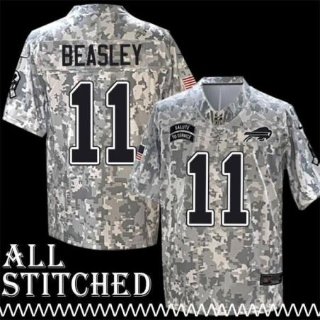 Cole Beasley Jersey Buffalo Bills #11 2024 Salute to Service Camo