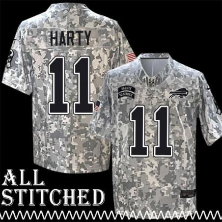 Deonte Harty Jersey Buffalo Bills #11 2024 Salute to Service Camo