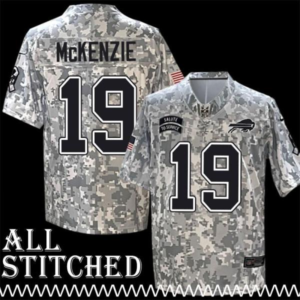 Isaiah McKenzie Jersey Buffalo Bills #19 2024 Salute to Service Camo