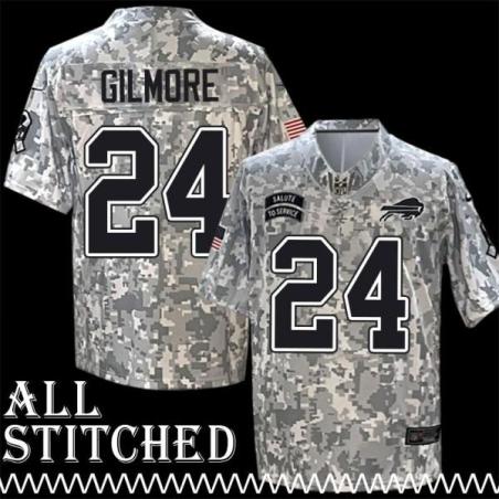 Stephon Gilmore Jersey Buffalo Bills #24 2024 Salute to Service Camo