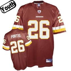 Clinton Portis Youth Football Jersey -#26 Washington Youth Jersey(Red)