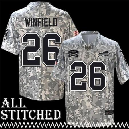 Antoine Winfield Jersey Buffalo Bills #26 2024 Salute to Service Camo