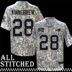 Larry Kinnebrew Jersey Buffalo Bills #28 2024 Salute to Service Camo