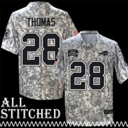 Anthony / Kevin Thomas Jersey Buffalo Bills #28 2024 Salute to Service Camo