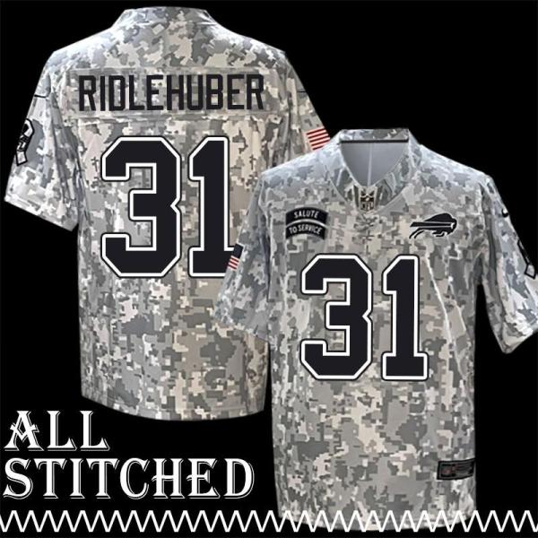 Preston Ridlehuber Jersey Buffalo Bills #31 2024 Salute to Service Camo