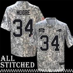 Booker Moore Jersey Buffalo Bills #34 2024 Salute to Service Camo