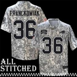 Mike Franckowiak Jersey Buffalo Bills #36 2024 Salute to Service Camo
