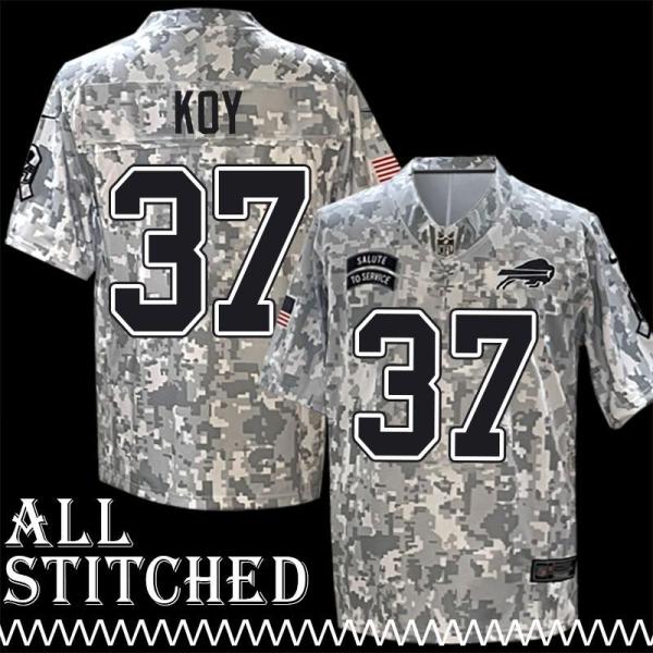 Ted Koy Jersey Buffalo Bills #37 2024 Salute to Service Camo