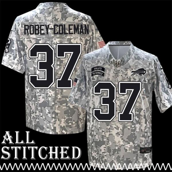 Nickell Robey-Coleman Jersey Buffalo Bills #37 2024 Salute to Service Camo