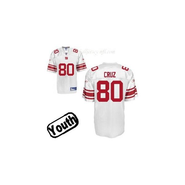 Victor Cruz Youth Football Jersey -#80 NY-G Youth Jersey(White)
