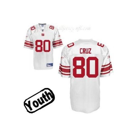Victor Cruz Youth Football Jersey -#80 NY-G Youth Jersey(White)