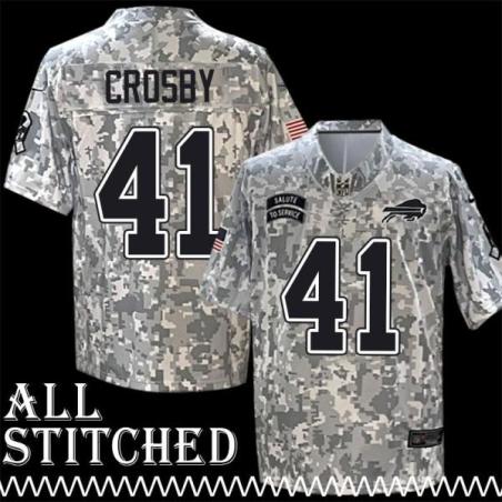 Phillip Crosby Jersey Buffalo Bills #41 2024 Salute to Service Camo