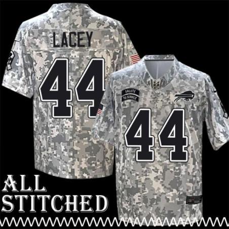 Deon Lacey Jersey Buffalo Bills #44 2024 Salute to Service Camo