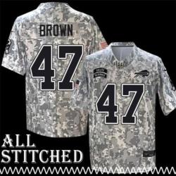 Curtis Brown Jersey Buffalo Bills #47 2024 Salute to Service Camo