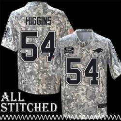 Tom Higgins Jersey Buffalo Bills #54 2024 Salute to Service Camo