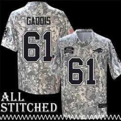 Christian Gaddis Jersey Buffalo Bills #61 2024 Salute to Service Camo