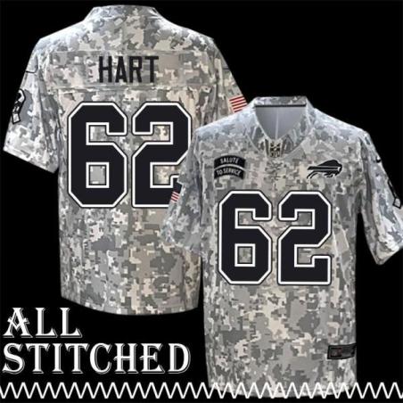 Dick Hart Jersey Buffalo Bills #62 2024 Salute to Service Camo