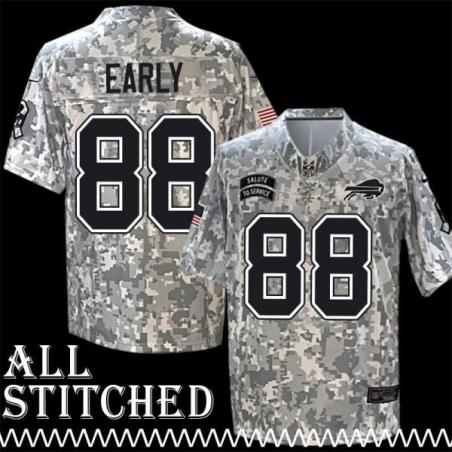 Quinn Early Jersey Buffalo Bills #88 2024 Salute to Service Camo
