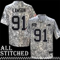 Keith McKenzie Jersey Buffalo Bills #91 2024 Salute to Service Camo