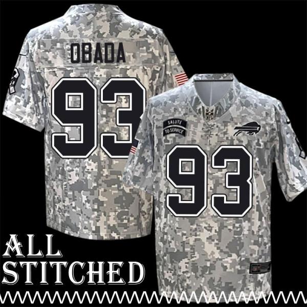 Jordan Phillips Jersey Buffalo Bills #93 2024 Salute to Service Camo